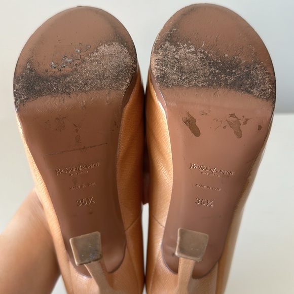 AUTHENTIC YSL Tribtoo Leather Pumps in size US 5.5 EU 35.5 - Picture 10 of 14